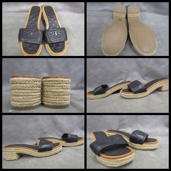 ๐HP๐Tory Burch Fleming Espadrille Slides 7.5M - Picture 2 of 8